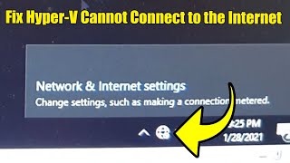 Fix HyperV Not Connecting to The Internet  No Network Adapter [upl. by Shanta363]