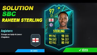 SOLUTION SBC RAHEEM STERLING MOMENTS ANGLETERRE PAS CHER SANS DEPENSER TROP DARGENT DCE FIFA 22 [upl. by Lechar775]