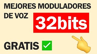 🥇 5 MEJORES MODULADORES DE VOZ 32 BITS GRATIS 2021 FUNCIONA 😲 [upl. by Willyt301]