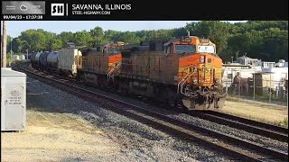 City of Savanna Live Railcam  Savanna IL SteelHighway [upl. by Rizika]