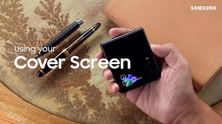 Using the cover screen on your Galaxy Z Flip3  Samsung US [upl. by Archle647]