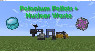 How to make Polonium Pellets and Dispose of Nuclear Waste in Mekanism Minecraft 116 [upl. by Ardiedal]