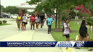 Savannah State University students move in on campus [upl. by Soulier]