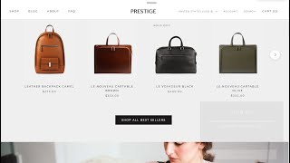 Shopify Prestige Theme OS 20  Fast Loading Pages  First Look [upl. by Graves]