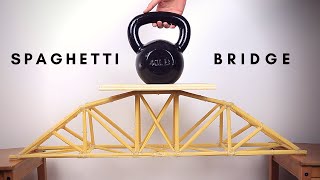 Making and Testing a Spaghetti Bridge [upl. by Brenner]