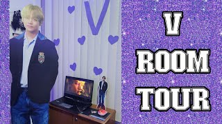 BTS V Room Tour Kim Taehyung [upl. by Ecnerrat]