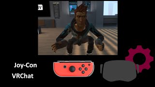 How to play VRChat in Virtual Reality with Nintendo JoyCons emulating Vive Controllers in SteamVR [upl. by Mallissa]