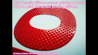 High Density Silicone screen printing process How To Print HD screen printing silicone [upl. by Tonie478]