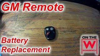 GM Key Fob Battery Replacement [upl. by Erdreid169]