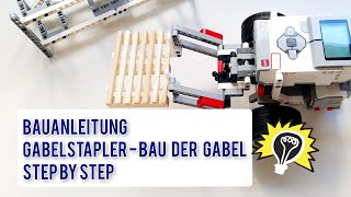 Mindstorms ev3  Gabelstapler  forklift Bauanleitung  Technikunterricht  matheeinfachsimple [upl. by Yeruoc857]