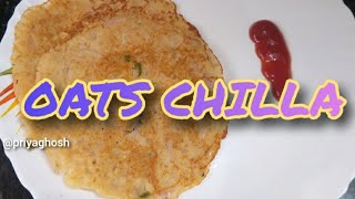 OATS CHILLA RECIPE  INSTANT OATS DOSA [upl. by Karisa]