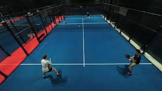 Padelmatch Hallvard amp John A vs Jonas amp Torbjørn sett 1 [upl. by Juli]