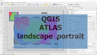 QGIS  Atlas  landscape amp portrait [upl. by Renner50]