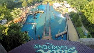 Escape from Pompeii front seat onride HD POV 60fps Busch Gardens Williamsburg [upl. by Siro]