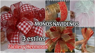 HERMOSÍSIMOS MOÑOS NAVIDEÑOS FÁCILES 2024 [upl. by Helmer728]