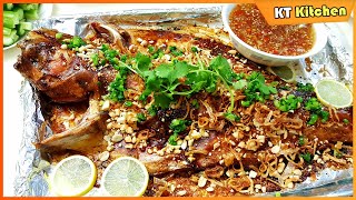 Cá Nướng Da Giòn Rụm Như Heo Quay English Caption Vietnamese Baked Crispy Catfish Recipe [upl. by Tedi228]