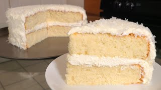 How to make a Coconut Cake from scratch [upl. by Flaherty]