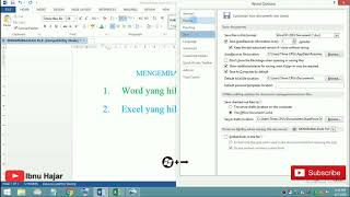 Cara mengembalikan File wordampExcel yg hilangLupa Save [upl. by Anavoig697]