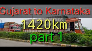 Gujarat to Karnataka firstday part 1 karumalaiTN24 lorryvlog 1420KM [upl. by Dorolisa]