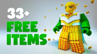 33 FREE ROBLOX ITEMS 2023 [upl. by Catarina]