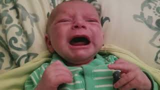 1 Month Old Newborn Baby Crying amp Calm [upl. by Elenahc101]