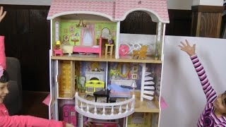 Dollhouse princess Barbies house presentation review [upl. by Harpole781]