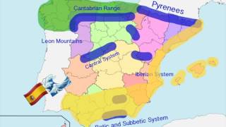 The 5 climates in Spain explanation and pictures [upl. by Eibbor]