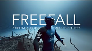 FREEFALL a freediver’s journey into the heart of the cenotes  Tulum Mexico [upl. by Avilla]