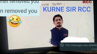 KURNE SIR RCC FUNNY INTRO🤣😂 RCC NANDEDLATUR nanded rcc iib neet latur students pw kota [upl. by Cordelia]