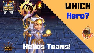 Hero Wars  Which Heroes to Level Helios Teams [upl. by Aldric]