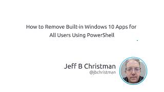 How To Remove Builtin Windows 10 Apps For All Users Using PowerShell [upl. by Arvid576]