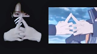 Naruto hand seal hand signs jutsu art [upl. by Etnahs]