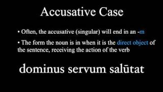 The Nominative and Accusative Cases [upl. by Ativad535]