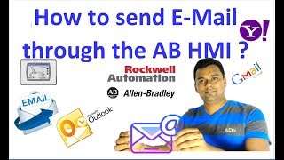 How to send automatic EMail through the AB HMI Using ActiveX Control [upl. by Eliathas]