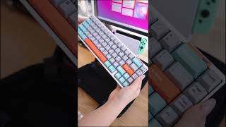 Silver Luminkey65 unboxing video keyboard mechanicalkeyboard desksetup keycaps customkeyboard [upl. by Yniattirb]