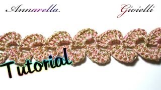 Tutorial Uncinetto  Bracciale per mercatino  Crochet bracelet [upl. by Novar]