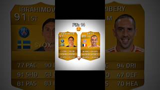 Zlatan 🇸🇪 x Ribery 🇫🇷 Fifa cards football [upl. by Doubler]