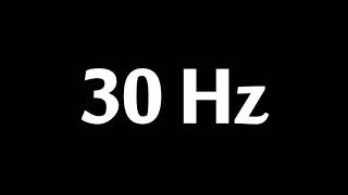 30 Hz Test Tone 1 Hour [upl. by Savina740]