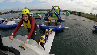 Wipeout at Wykeham Lakes  North Yorkshire Waterpark [upl. by Nahtnhoj]