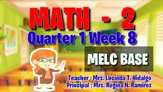 MATH  2 Quarter 1 Week 8 MELC BASE [upl. by Ifen]