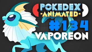 Pokedex Animated  Vaporeon [upl. by Amyaj]