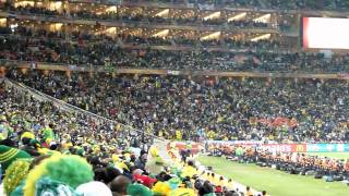 La Ola Mexican Wave during Brazil vs Ivory Coast South Africa 2010 World Cup  Soccer City Stadium [upl. by Ailedamla]