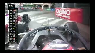 Liam Lawson v Oscar Piastri at Monaco F2 2021 [upl. by Hayne]