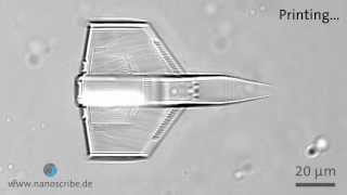 Microscale 3D printing of a spaceship [upl. by Concoff662]