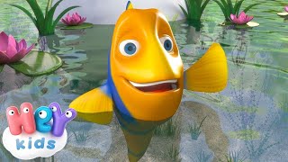 The Fish song for kids 🐠 Nursery rhymes for babies and toddlers  HeyKids [upl. by Drexler]