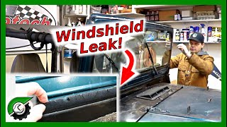 Leaking Windshield Gasket 1992 Jeep YJ Cowl Gasket [upl. by Adidnere918]