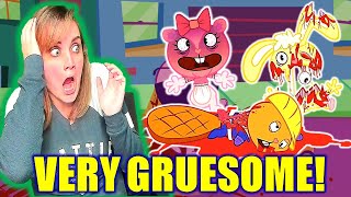 THIS WAS SO GRUESOME I Happy Tree Friends Episode 10  quotA Sight For Eyesquot REACTION [upl. by Ellimaj]