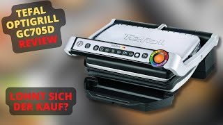 Tefal Optigrill GC705D Review  Intelligenter Kontaktgrill [upl. by Pazice]