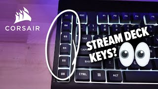 A Keyboard with a Stream deck corsair keyboard streamdeck ad [upl. by Idnim]