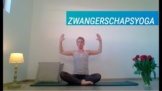 Thuis Sporten Zwangerschapsyoga met Kaatje Molenberghs  DEEL 1 [upl. by Colleen]